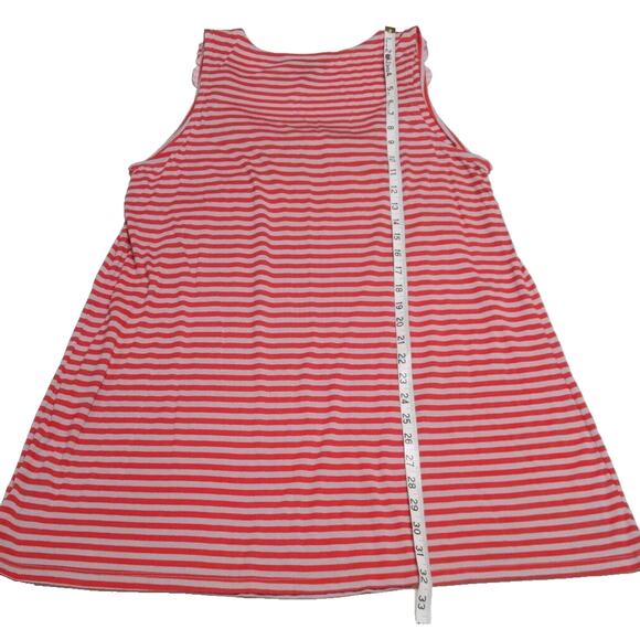 INC Tunic Tank Top Women's Plus Size 2X Rosettes Red Gray/Taupe Striped NEW NWT - Picture 14 of 14